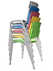 Cadeira ErgoPlax Mais Fixa em cores